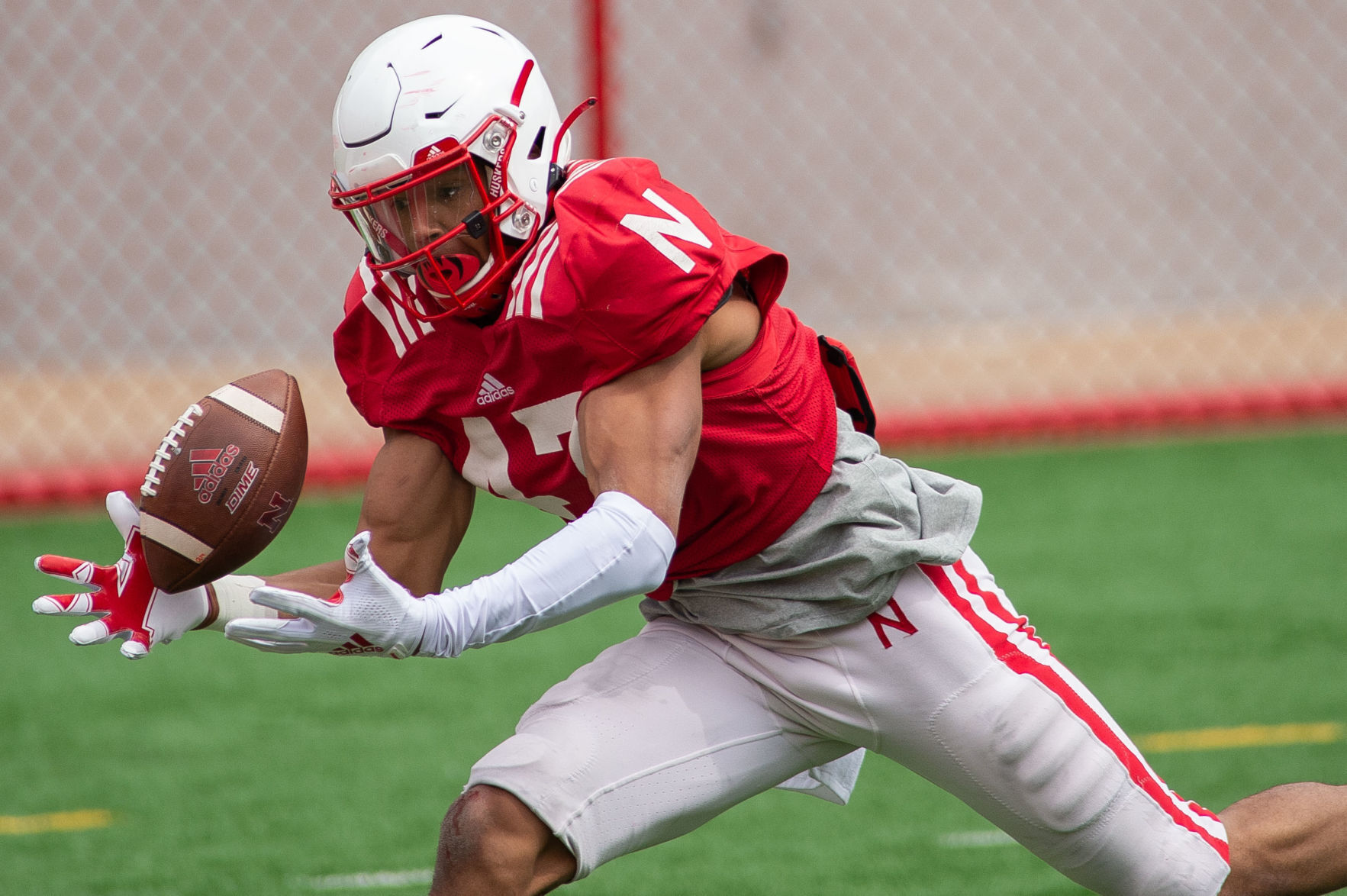 Nebraska football practice, 4.17